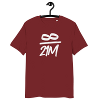 Certified organic cotton 21 Million Bitcoin T-shirt with discreet infinity logo, sustainable and unisex fit