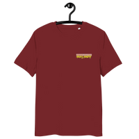 Michael Monday Anarcho Late Night organic cotton t-shirt with certification logos and size chart table