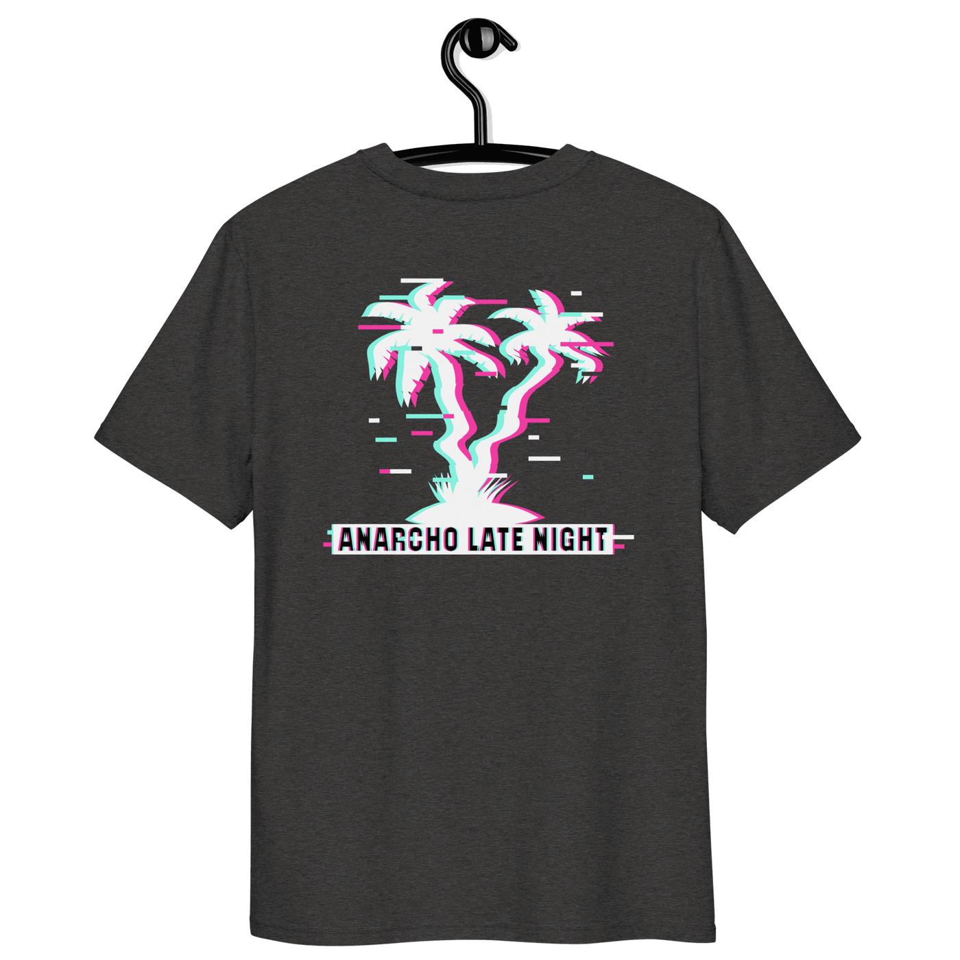 Certification logos for organic and vegan Anarcho Late Night Betrüger t-shirt made from 100% organic cotton