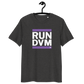 Front view of a dark heather grey nostr DVM shirt.