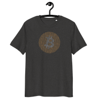 Certifications for organic cotton Bitcoin Binary T-shirt including OEKO-TEX, PETA, GOTS, OCS, GRS logos