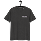 Front view of a dark heather grey aln t-shirt.