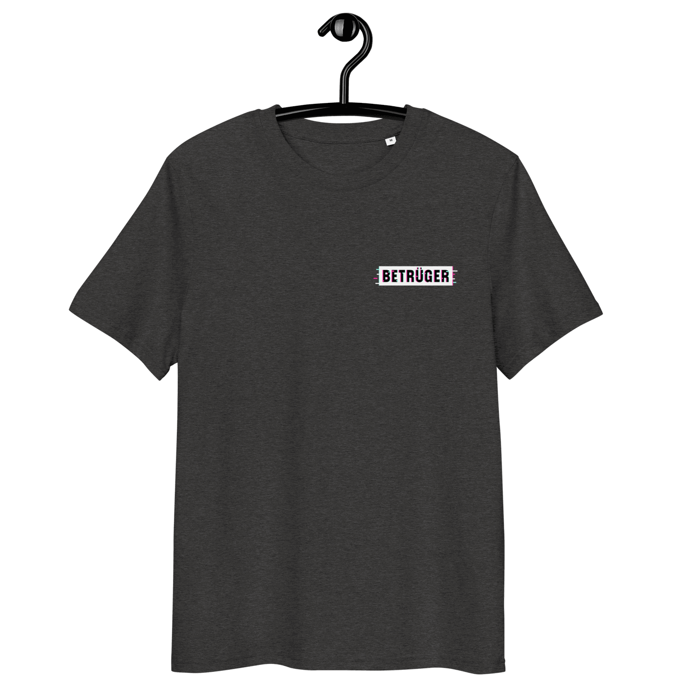 Certification logos for Anarcho Late Night organic cotton shirt with eco-friendly and vegan standards
