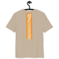 Back view of a dersert dust colored bitcoin t-shirt.