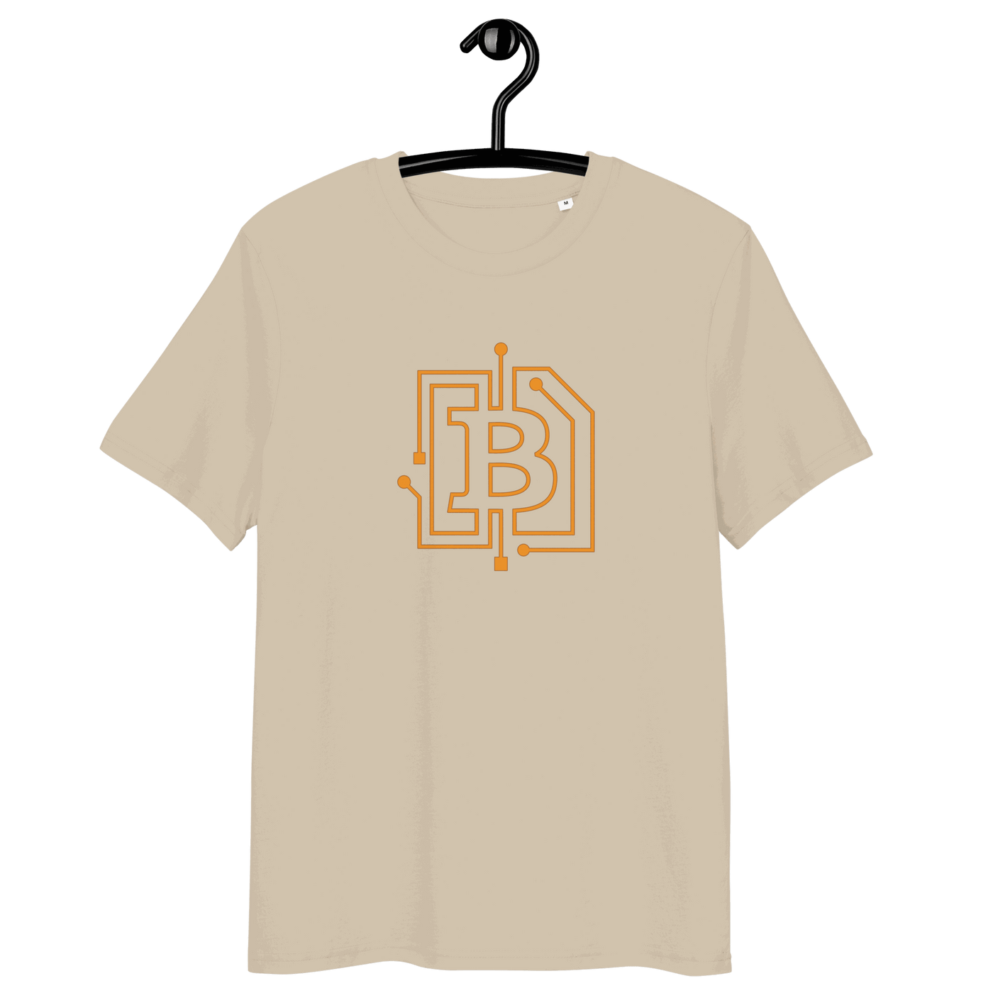 Circuit board certification logos for organic cotton bitcoin t-shirt