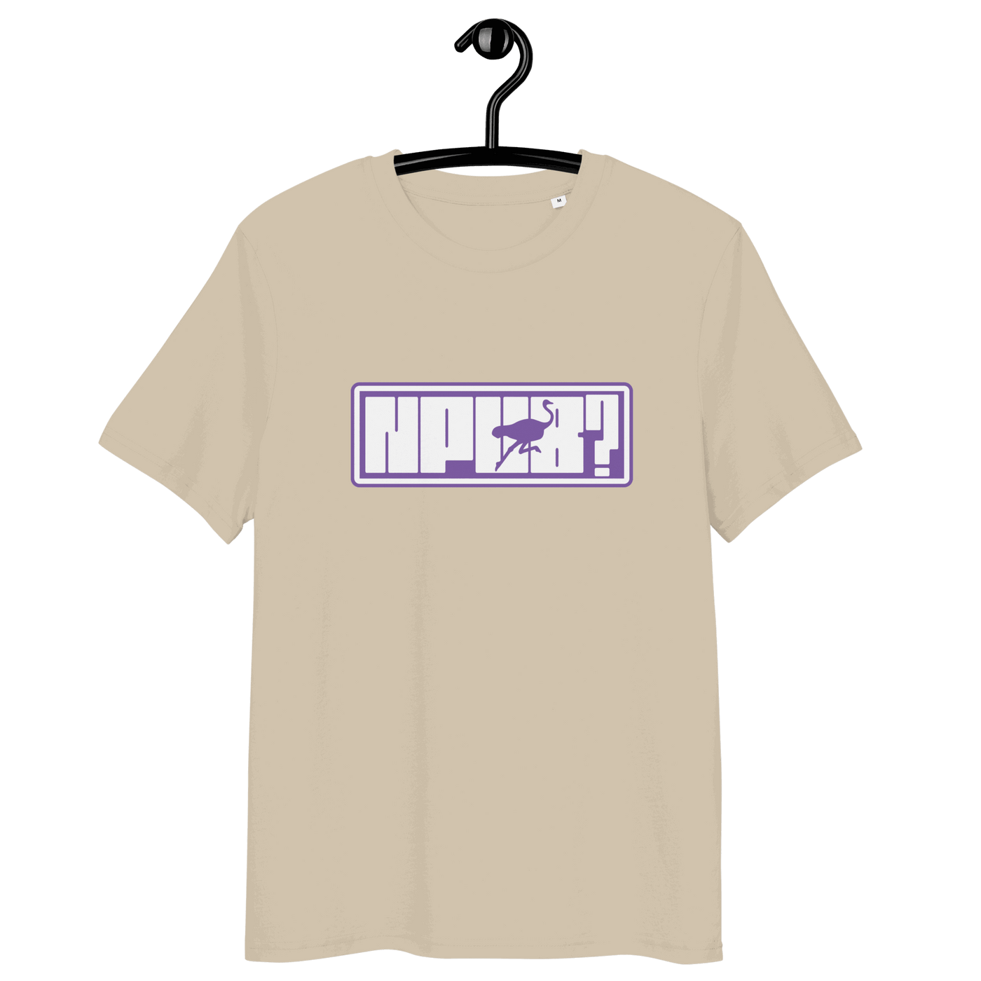 Certification logos for OEKO-TEX, PETA, GOTS, OCS, and GRS organic cotton nPub nostr t-shirt