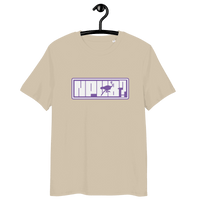 Certification logos for OEKO-TEX, PETA, GOTS, OCS, and GRS organic cotton nPub nostr t-shirt