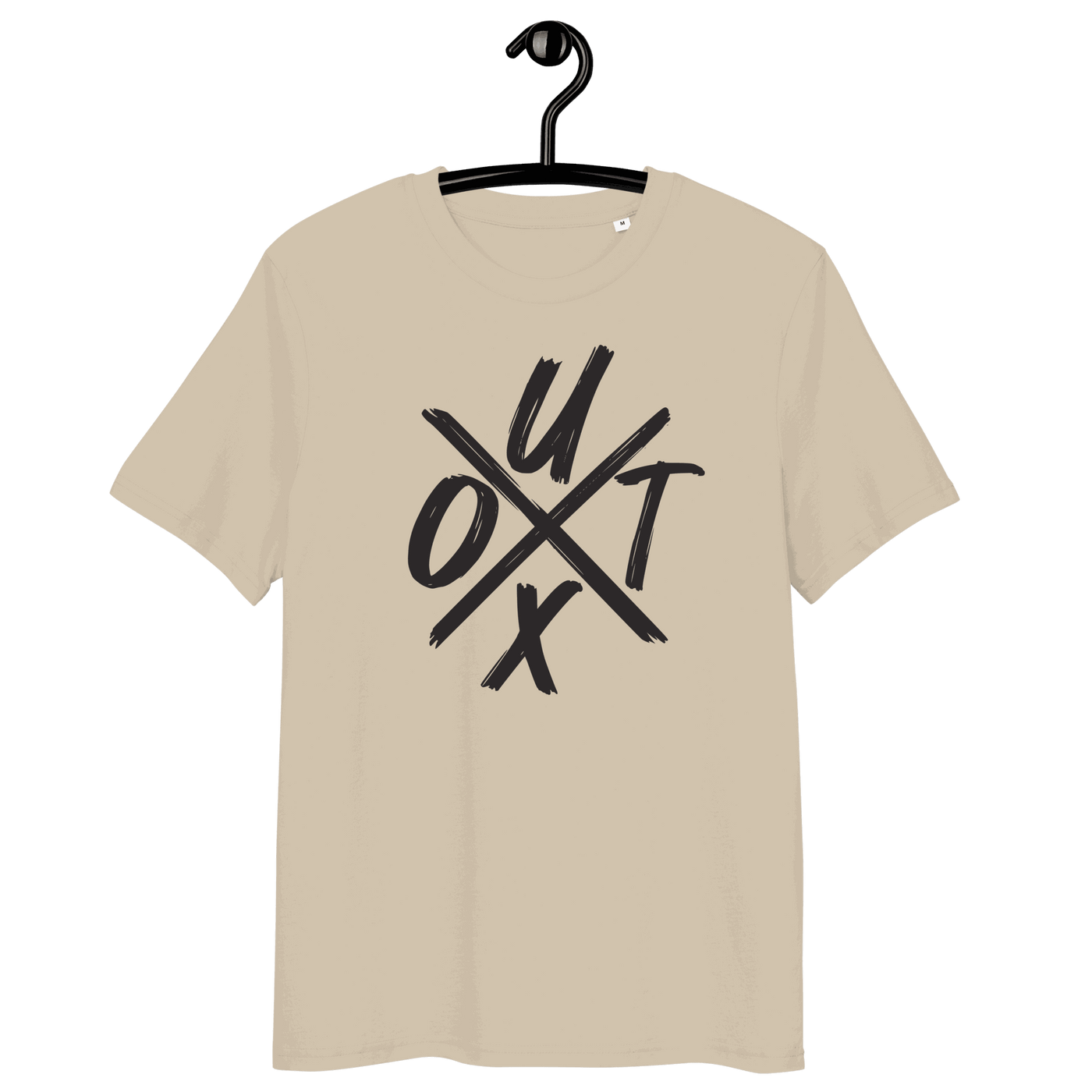 Certification logos for organic cotton Bitcoin T-shirt highlighting UTXO management compliance