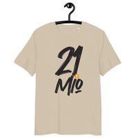 21 Million Bitcoin T-shirt made from certified organic cotton with eco-friendly certifications and unique scarcity print