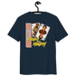 Back view of a navy colored aln t-shirt.