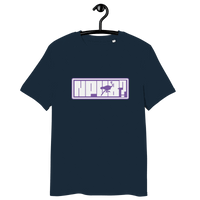 Certification logos OEKO-TEX, PETA, GOTS, OCS, GRS for npub Nostr organic cotton T-shirt