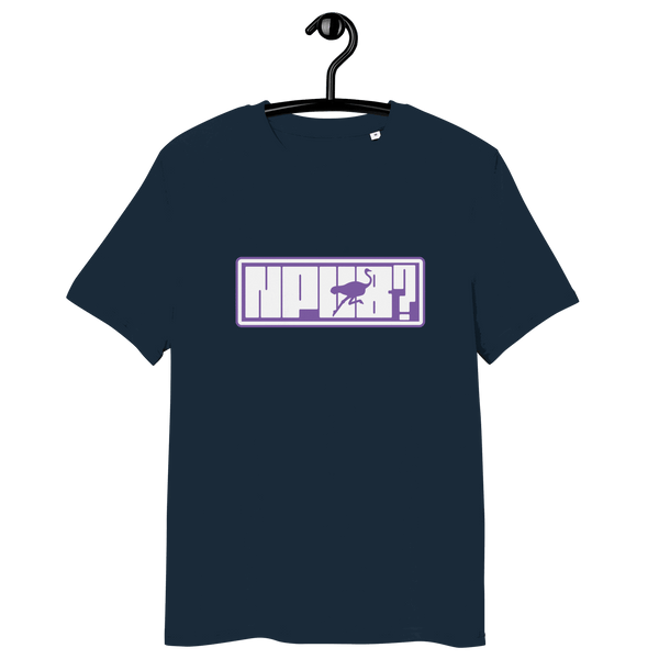 Certification logos OEKO-TEX, PETA, GOTS, OCS, GRS for npub Nostr organic cotton T-shirt