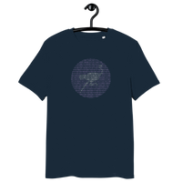 Nostr Binary organic cotton t-shirt with eco-friendly certification logos