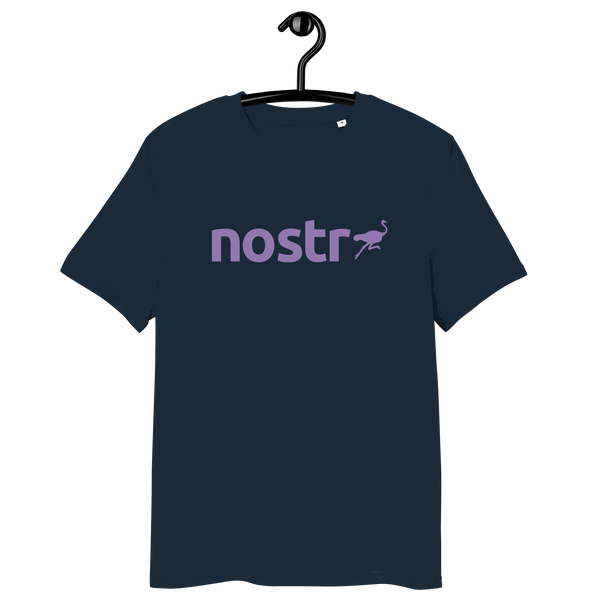 Nostr T-Shirt with organic cotton and multiple eco-friendly certifications logos