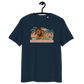 Front view of a navy colored aln t-shirt.