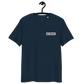 Front view of a navy colored aln t-shirt.