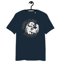Certification logos for Anarcho Late Night organic cotton t-shirt including OEKO-TEX, PETA, GOTS, OCS, and GRS