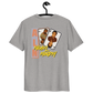 Back view of a heather grey aln t-shirt.