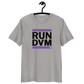 Front view of a heather grey nostr DVM shirt.