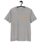 Front view of a heather grey aln t-shirt.