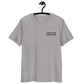 Front view of a heather grey aln t-shirt.