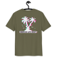Back view of a khaki aln t-shirt.