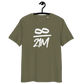 Front view of a khaki bitcoin t-shirt.