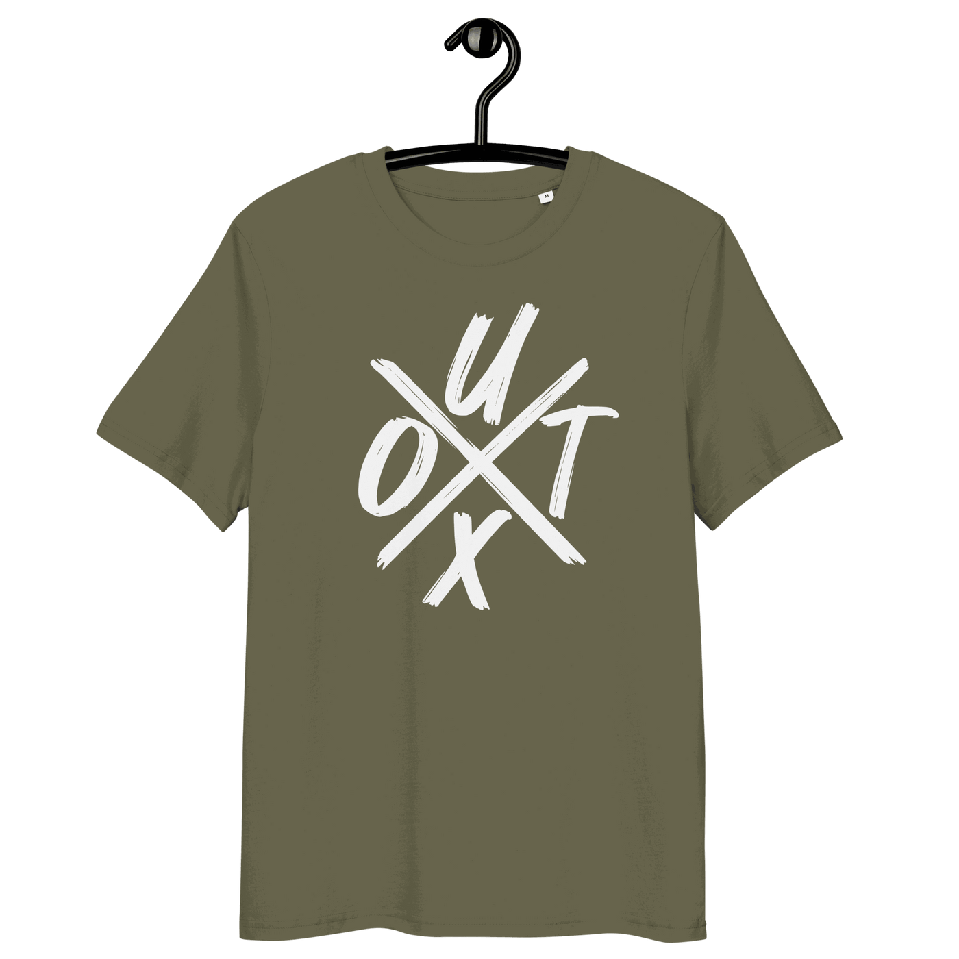 Certification logos for organic cotton bitcoin t-shirt promoting UTXO management