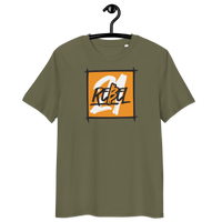 21 Rebel organic cotton bitcoin t-shirt with eco-friendly certification logos