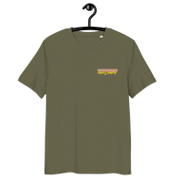 Michael Monday Anarcho Late Night organic cotton shirt with certification logos and size chart