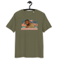 Front view of a khaki aln t-shirt.