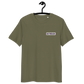 Front view of a khaki aln t-shirt.