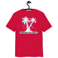 Certification logos for organic and vegan Anarcho Late Night cotton shirt quality standards