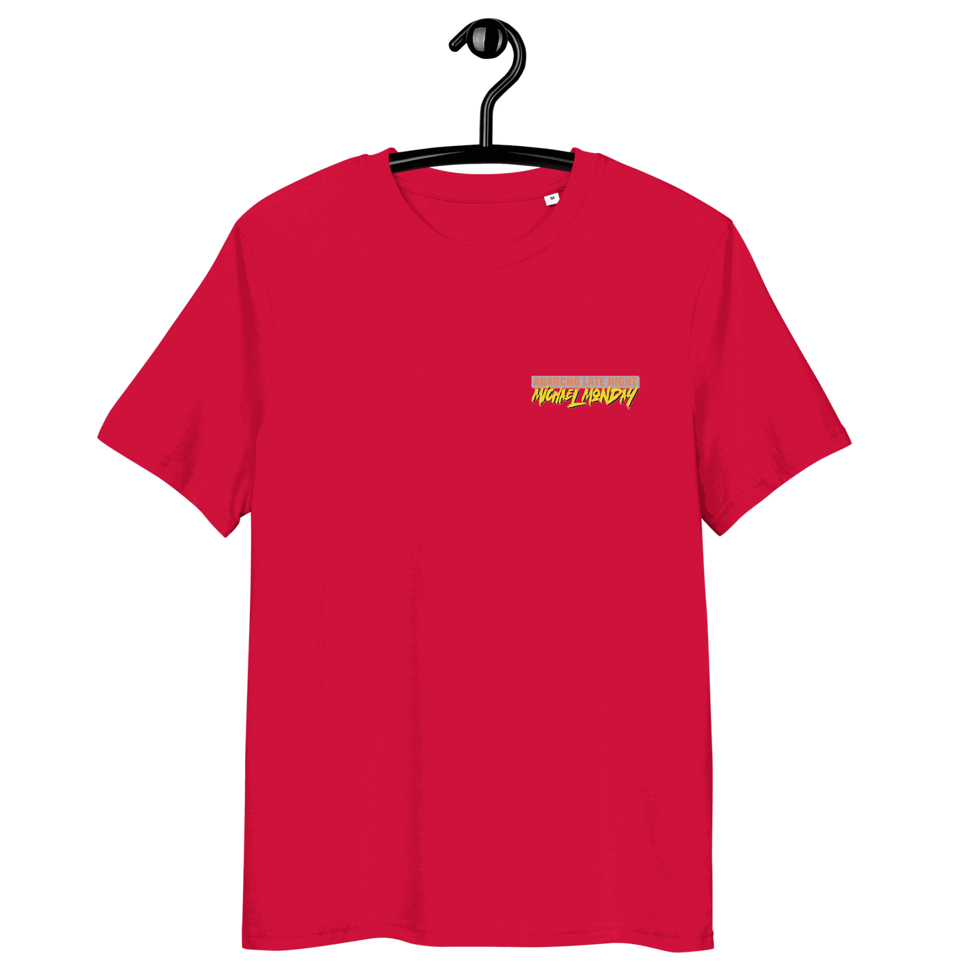Certification logos for OEKO-TEX, PETA, GOTS, OCS, and GRS for Michael Monday organic cotton shirt