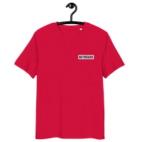 Certification logos for Anarcho Late Night organic cotton shirt including OEKO-TEX, PETA, GOTS, OCS, and GRS