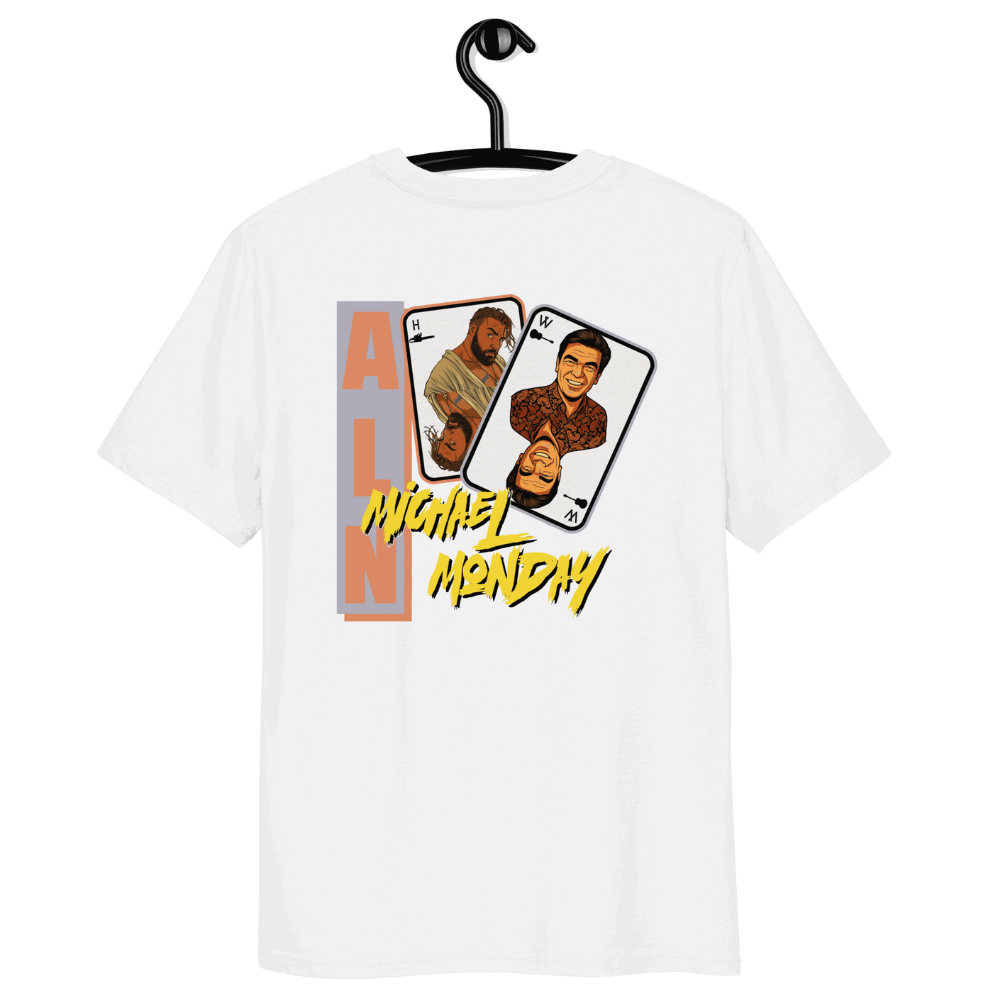 Certification logos for Michael Monday Anarcho Late Night organic cotton shirt