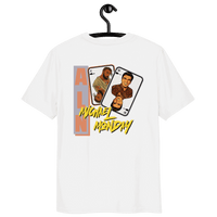 Certification logos for Michael Monday Anarcho Late Night organic cotton shirt
