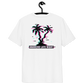 Back view of a white aln t-shirt.