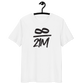 Front view of a white bitcoin t-shirt.