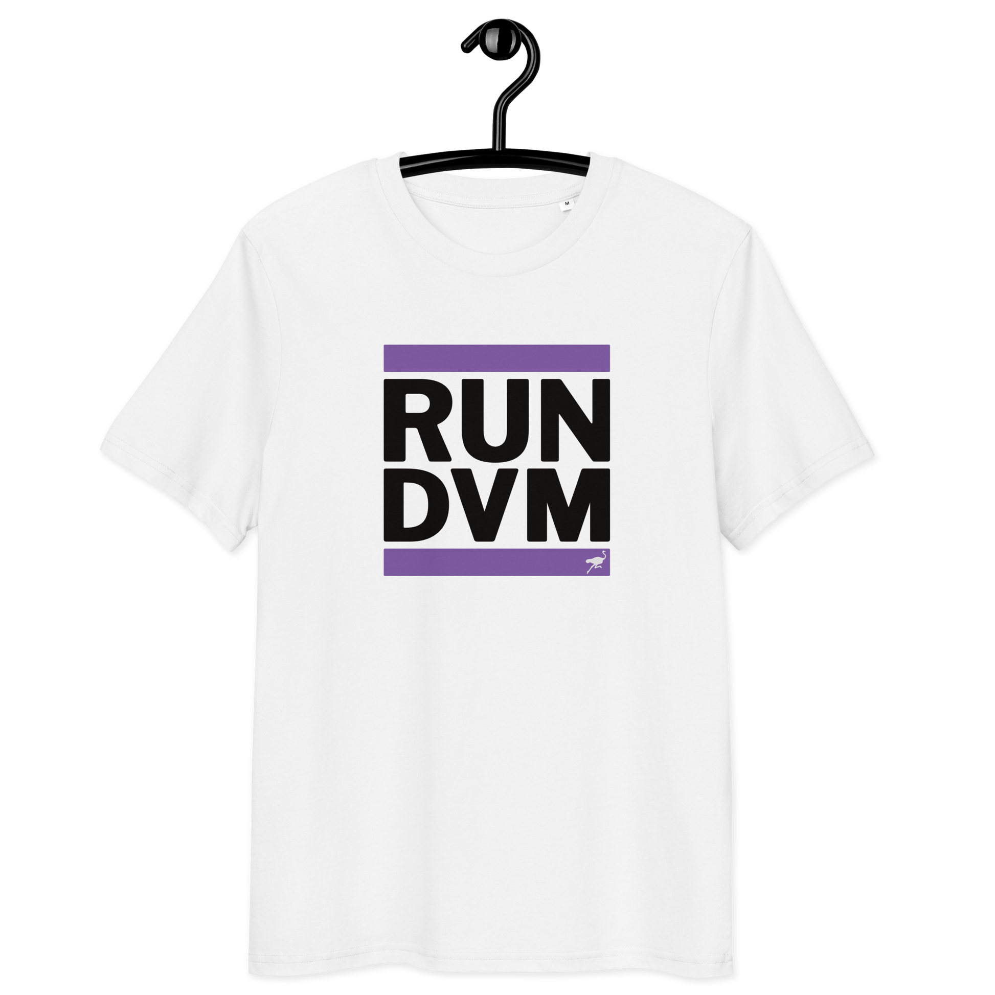 Front view of a white nostr DVM shirt.