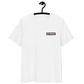 Front view of a white aln t-shirt.