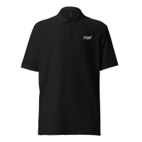 POW! Bitcoin polo shirt with OEKO-TEX certification logo