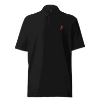 Rebel B bitcoin polo shirt with OEKO-TEX certification logo