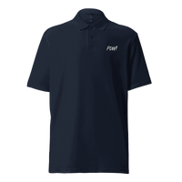 POW bitcoin polo shirt with OEKO-TEX certification logo