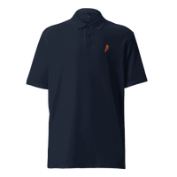 Rebel B bitcoin polo shirt with OEKO-TEX certification logo