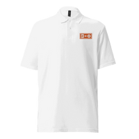 Emergency Exit bitcoin polo shirt promoting a fairer future with Bitcoin